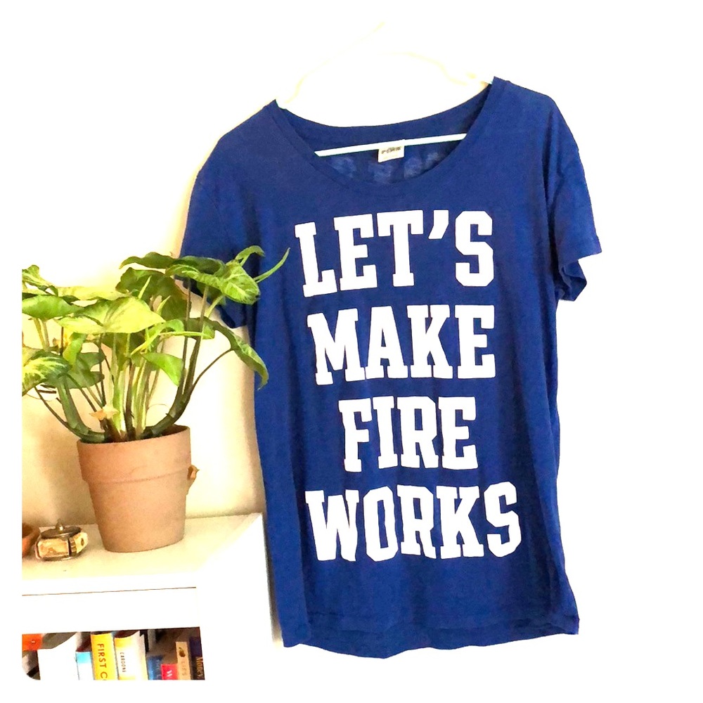Victoria Secret PINK Royal Blue Lazy Tee